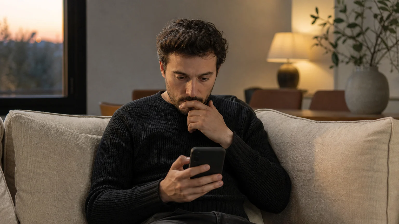 Kanepede telefonuna bakan adam psikiyatri randevusunu sürekli erteliyorsanız kararsızlık yaşıyor.